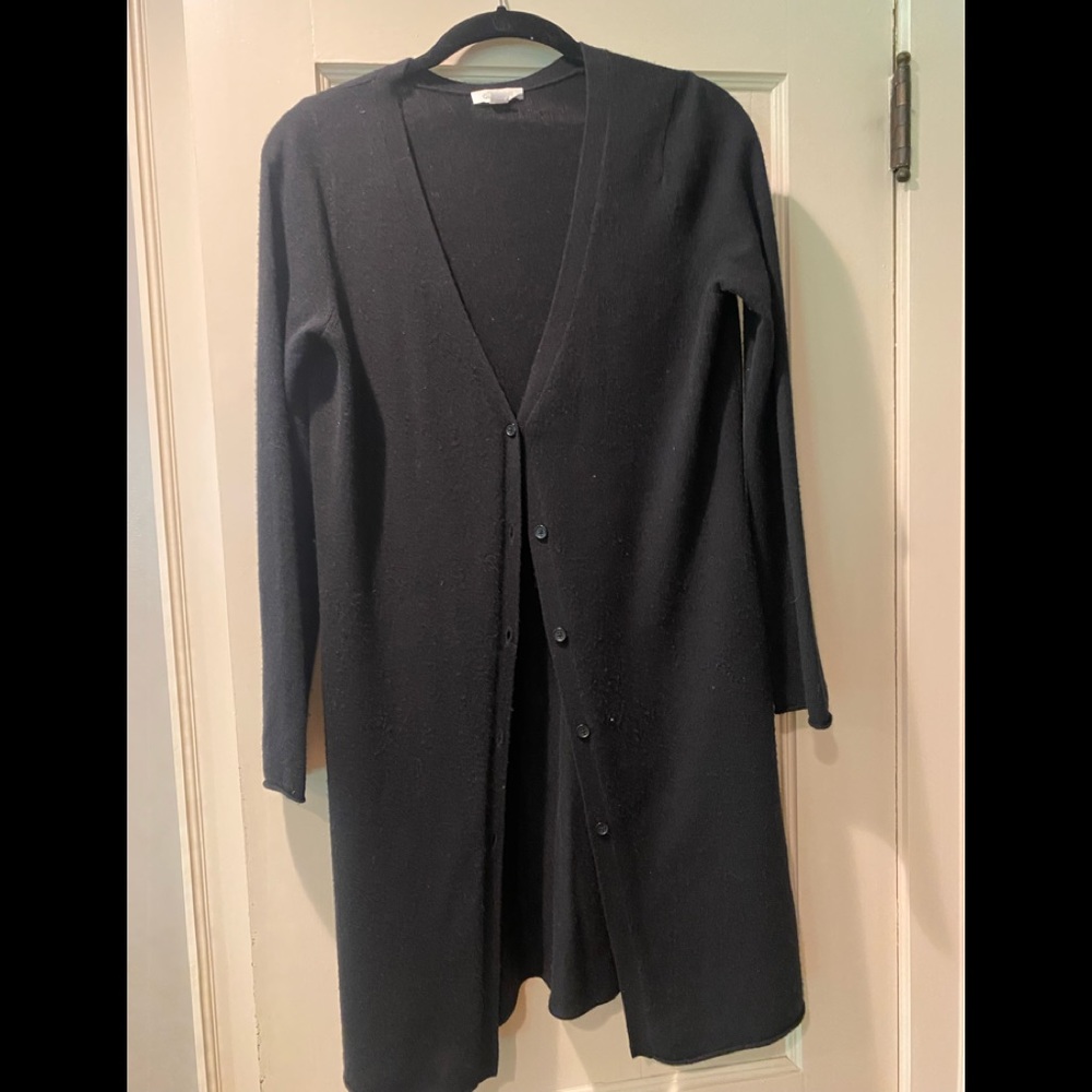 Garnet hill 100% cashmere long sweater